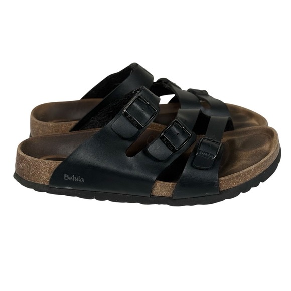 Birkenstock 40‎ - Women's Sz 9 N Betula Florida 3-Strap Sandals Birko-Flor - Picture 1 of 14